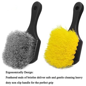 Logo personnalisable multi-qualité PP <span class=keywords><strong>Duster</strong></span> <span class=keywords><strong>jante</strong></span> pneu Auto détaillant brosses de nettoyage outils de lavage de voiture garantie de qualité - Product Image 2