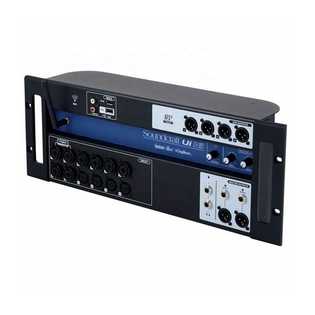D BX Soundcraft Ui16 Remote-Controlled 16-Input Digital Mixer XLR MONO Integrated Stagebox&DSP Pa System Audio Console Stagebox