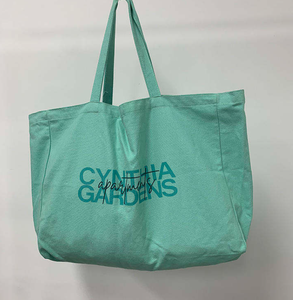 กระเป๋าผ้าแคนวาสขนาดใหญ่ขายดี พร้อมออกแบบโลโก้ตามสั่ง กระเป๋าช้อปปิ้งความจุเยอะ - Product Image 4