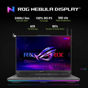 Portátil para Juegos Rog Strix G16 2025, 16 Pulgadas, 2.5K, 240Hz, RTX 5070 Ti, Ryzen 9, 32GB RAM, 1TB SSD, Windows 11 Home, Teclado Retroiluminado, Enchufe Estadounidense - Product Image 2
