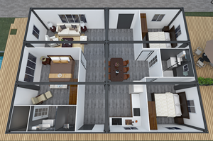 LDYZ Maison Modulaire Préfabriquée, Bureau Commercial <span class=keywords><strong>pour</strong></span> Parc Industriel, Construction Rapide, Sûre et Durable, Conteneur de Chantier en Acier Léger - Product Image 5