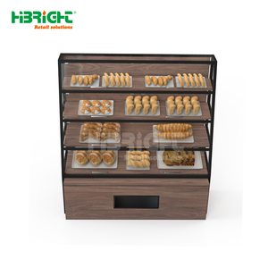 나무로 만든 슈퍼마켓 빵 진열대 빵 선반 - Product Image 4