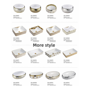 <span class=keywords><strong>Lavabo</strong></span> Moderno in Ceramica Ecologico, Elegante Lavandino da Appoggio con Installazione a Foro Singolo, Accessorio di Scarico a Leva per <span class=keywords><strong>Bagno</strong></span> - Product Image 5