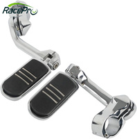 RACEPRO repose-pieds longs réglables et pliants, repose-pieds de moto, protection du moteur, repose-pieds d'autoroute pour Harley Davidson