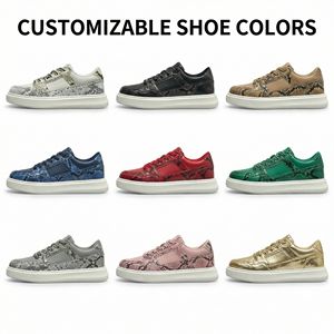 Zapatillas Casuales con Diseño de Serpiente Personalizado, Ligeras, con Suela Gruesa, de Cuero Sintético, <span class=keywords><strong>para</strong></span> Hombre - Product Image 3