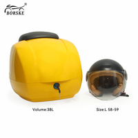 Coffre de Rangement Arrière pour Moto Scooter, Coffre Arrière de Moto en Plastique ABS pour Vespa Sprint GTS