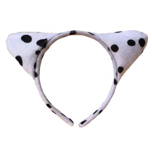 النساء البني الصلصال الكلب آذان أغطية الرأس مرن جرو الكلاب الأذن Hairbands وبر طارة الكلب سماعة أذن - Product Image 3