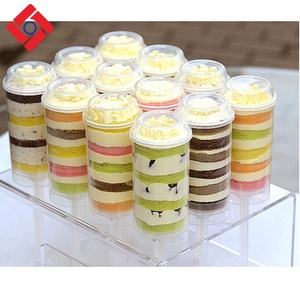 Focus Professional Disposable Plastic Cake Push Up Pop Mould ,Plastic Push Up Cup Containers For Ice Cream