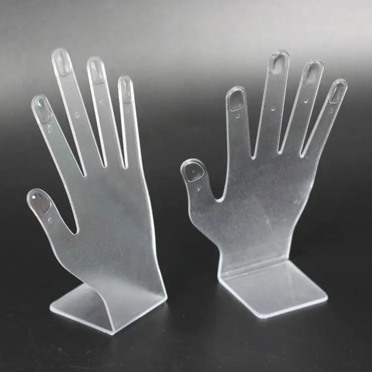 2024 Plastic hand pieces hand molds sleeve covers display props jewelry display racks rings bracelets