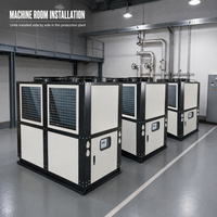 Refroidisseur d'eau industriel HANA 10 kW-155 kW, système de refroidissement à vis, refroidisseur d'eau à air comprimé