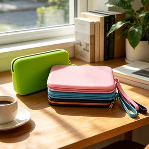 Trendy Unisex Silicone <b>Wallet</b> Excellent Waterproof <b>Zip</b> Setup Travel Essential Organizer - Product Image 1