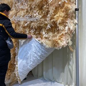 Panel <span class=keywords><strong>DE</strong></span> FONDO 5D para decoración <span class=keywords><strong>de</strong></span> boda, decoración <span class=keywords><strong>de</strong></span> pared <span class=keywords><strong>de</strong></span> flores artificiales en cúpula, Rosa peonía <span class=keywords><strong>de</strong></span> seda amarilla, novedad <span class=keywords><strong>de</strong></span> <span class=keywords><strong>2022</strong></span> - Product Image 3