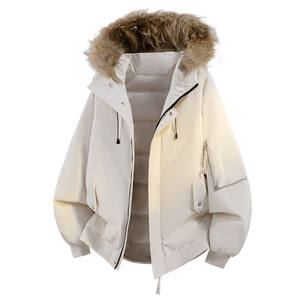 Chaqueta de Plumón de Alta Calidad para Invierno, Cortavientos, a Prueba de Frío, Gruesa y Esponjosa, con Chaqueta de Plumón Desmontable para Hombre - Product Image 3