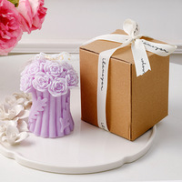 Valentinstag 520 Geschenk Großhandel Handgemachte Duftkerze Souvenir Kreativ Geformter DIY Rosenstrauß Rauchfreie Atmosphäre