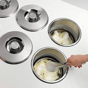 Pozzetti gelato <b>case</b> Hard Ice Cream Showcase 6 Pan Ice Cream Refrigerator Dipping Cabinet Freezer <b>Display</b> <b>Case</b> - Product Image 1