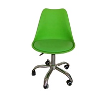 Offre Spéciale tulipe table d'étude et chaise chaise de bureau pivotante avec roues salon pivotant ascenseur chaises d'ordinateur de bureau