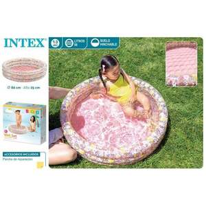 Matelas gonflable en PVC en forme de cœur 135x155 cm pour piscine extérieure pour enfants avec kits de réparation inclus - Product Image 2