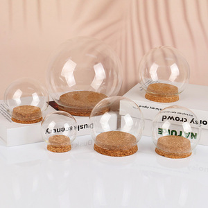 Campana di Vetro Fatta a Mano dal Design Moderno Personalizzabile con Base in Legno e Sughero Vaso da Tavolo per Uso Decorativo Fai da Te - Product Image 6