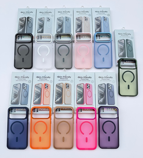 For iPhone 18 Pro Max Metal Camera Phone case Wireless Charge Magnetic Matte Phone Cover for iPhone 17 16 15 14 13 12 With Box