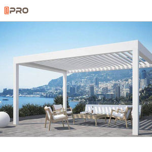 16X10 Buiten Luxe Latten Meubels Waterdicht Tuinhuisje Aluminium Puntgevel <span class=keywords><strong>Pergola</strong></span> Tuindecoraties Smart Pergoles Aluminium - Product Image 6