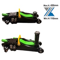Kit de cric hydraulique ultra-rapide pour voiture, cric à profil bas 2T avec douilles