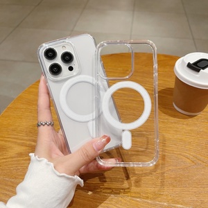 Funda Magnética Transparente de TPU + Acrílico para Teléfono, Precio de Fábrica al por Mayor, para <span class=keywords><strong>iPhone</strong></span> 11, 17, 15 Pro Max, Samsung S26 Plus, S22 Ultra, A17, A56 - Product Image 1