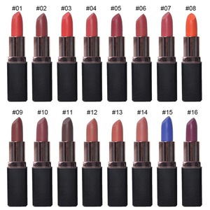 ปรับแต่งโลโก้ ลิปสติกวีแกน 16 สี ลิปสติกเนื้อครีมสีแดง ลิปสติกเนื้อแมทท์แบบกันน้ำ สีนู้ด ลิปสติกเนื้อมินเนอรัลแบบแท่ง รับผลิตแบรนด์ส่วนตัว - Product Image 2