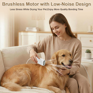 Convenient Free Hands Plastic Eco-friendly Electric 220V Dog Grooming Hair Removal Mitts <b>Rollers</b> Small Animal <b>Neck</b> Hanging - Product Image 4