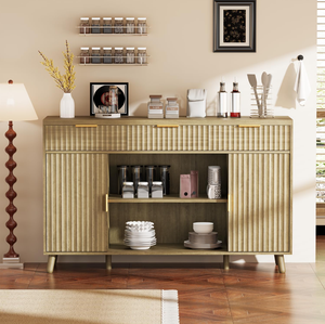 Tủ tự chọn rãnh với tủ lưu trữ bảng tủ với cửa chuồng & ngăn kéo bàn tự chọn hiện đại với kệ có thể điều chỉnh - Product Image 2