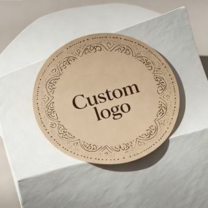 Rouleaux d'autocollants adhésifs personnalisés de haute qualité avec logo imprimé, faible MOQ, estampage à chaud doré, étiquettes autocollantes en papier kraft - Product Image 3