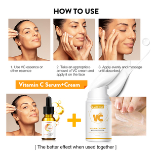50ml Mejor Día Noche Brillo Cuidado Vitamina C Crema Facial Antienvejecimiento Crema Antiarrugas de Vitamina C para la Cara - Product Image 4