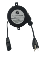 Enrouleur de câble électrique rétractable de type européen de bonne qualité, 2 m, prise Euro, DYH-1805, pour appareils électroménagers, conception à ressort, 220-240 V