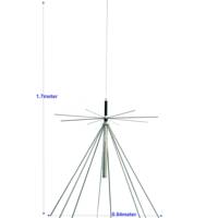 Antena Escáner Discone D3000N para CB UHF VHF 25-3000MHz, Polarización Vertical, Recepción y Transmisión de Radio SDR HF VHF