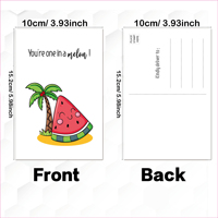 40 PCS/Set Cute Cartoon Postcard Funny Puns Postcards Handwritten Blessing Postcards Card for Friend Family Kid Student Teacher