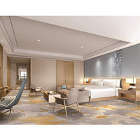 Tapis de luxe 100 % nylon imprimé ignifuge pour hôtels, fabricant de moquettes mur à mur pour chambres d'hôtel