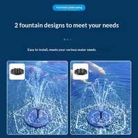 Pompe à eau solaire JSP pour fontaine de rocaille, oxygénateur automatique pour petits bassins à poissons, aquariums de jardin et aménagements paysagers