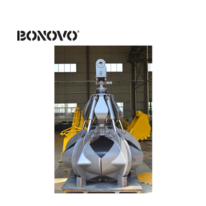 BONOVO <span class=keywords><strong>Grappin</strong></span> <span class=keywords><strong>à</strong></span> déchets Nouveau <span class=keywords><strong>grappin</strong></span> hydraulique rotatif robuste pour excavatrice de 10 <span class=keywords><strong>à</strong></span> 45 tonnes - Product Image 3