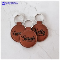 Schlüsselanhänger-Rohlinge für Leder-Laser-Gravur, Individuelles Logo Leere Leder-Schlüsselanhänger Laser, Großhandel Leere Leder-Schlüsselanhänger Laser