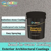 Revêtement sableux à l'eau avec pierre de granit et résistant aux intempéries par Limeijia pour maisons résidentielles avec une large variété de couleurs
