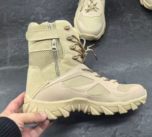 Botas Tácticas Acolchadas de Invierno TSB11, Tallas 39 a 47, con Sistemas de Cordones Rápidos, Cordón Redondo, Verde Caqui, Marrón, Negro, Camuflaje - Product Image 5