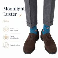 Chaussettes habillées pour hommes en coton égyptien fin, respirantes, antibactériennes, de luxe, pour un usage quotidien et professionnel