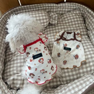 Summer <b>clothes</b> for pet dogs, cool and cute cartoon <b>cat</b> vests and camisoles for Bichon Frises, Teddy Bears, and Schnauzers. - Product Image 2