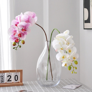 Orchidée Phalaenopsis Artificielle Yoshinobu, Ensemble de 8 Pièces, Décoration d'Intérieur Haut de Gamme, Style Luxe Léger - Product Image 4