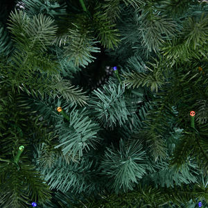 Pohon Natal Hibrida PE&PVC Hijau dengan Lampu Warna-warni 6 kaki, Model Baru 2025, Penjualan Langsung Pabrik, Kerucut Pinus Buatan - Product Image 4