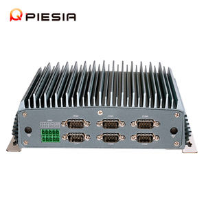 Piesia Celeron J6412 Mini <span class=keywords><strong>PC</strong></span> sans ventilateur 2 * LAN <span class=keywords><strong>6</strong></span> * COM 2 * DDR4 SSD WI-FI/4G/5G 1 * HD/DP X86 boîtier d'ordinateur industriel intégré en aluminium - Product Image 4