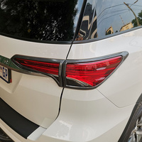Couvre-feux arrière en fibre de carbone YCSUNZ pour Fortuner 2015-2019, accessoires de couvre-feux arrière en plastique ABS