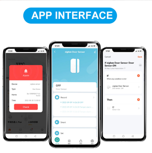Tuya Zigbee-<span class=keywords><strong>Sensor</strong></span> de contacto para ventana y puerta, sistema de alarma de seguridad inteligente para el hogar, por aplicación control inalámbrico, Alexa y <span class=keywords><strong>Google</strong></span> - Product Image 2
