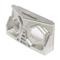 Usinage CNC de précision sur mesure, fraisage et tournage 5 axes, pièces de cadre de support structurel d'avion en aluminium et titane, anodisation