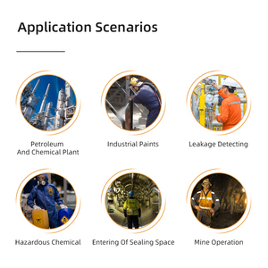 Analisador de Gás 4 em 1 Portátil O2 CO H2S LEL Testador Detector de Múltiplos Gases IP64 À Prova D'Água Alta Precisão Bateria Recarregável Display LED - Product Image 5