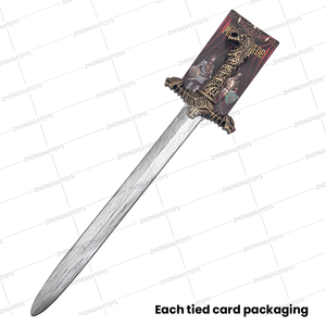 Espada de Juguete con Cabeza de Dragón Realista Vikinga de 72 cm, Accesorio Medieval de Plástico para Niños, Regalos para Fiestas de Disfraces de Halloween - Product Image 5